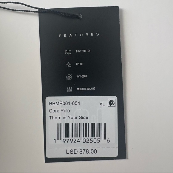 Men’s Bad Birdie Golf Thorn In Your Side Core Polo Shirt XL NWT MSRP $78 - Picture 7 of 7